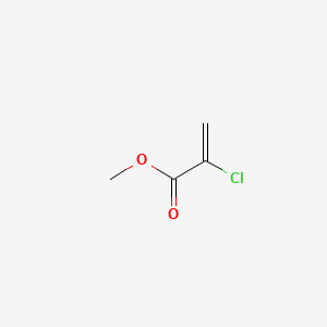 Chemical structure of Methyl 2-Chloroacrylate (stabilized with hydroquinone)