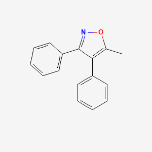 Chemical structure of 5-Methyl-3,4-diphenylisoxazole