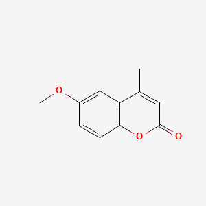 Chemical structure of 6-Methoxy-4-methylcoumarin