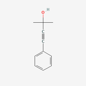 Chemical structure of 2-Methyl-4-phenyl-3-butyn-2-ol