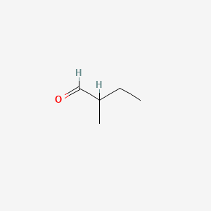 Chemical structure of 2-Methylbutyraldehyde