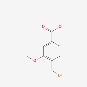 Chemical structure of Methyl 4-(Bromomethyl)-3-methoxybenzoate