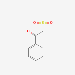 Chemical structure of 2-(Methylsulfonyl)acetophenone