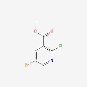 Chemical structure of Methyl 5-Bromo-2-chloronicotinate