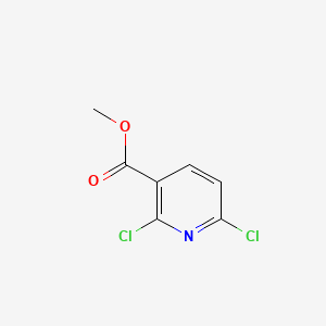 Chemical structure of Methyl 2,6-Dichloronicotinate