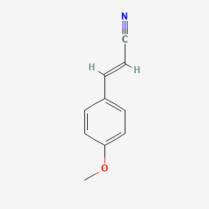 Chemical structure of 3-(4-Methoxyphenyl)prop-2-enenitrile