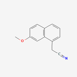 Chemical structure of 7-Methoxy-1-naphthylacetonitrile