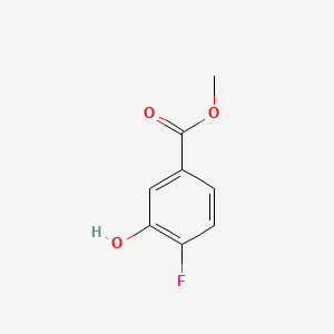 Chemical structure of Methyl 4-Fluoro-3-hydroxybenzoate