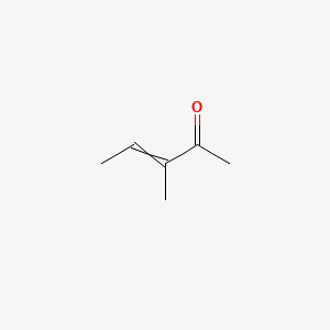 Chemical structure of 3-Methyl-3-penten-2-one