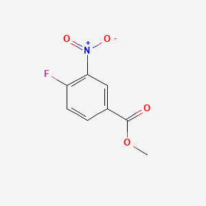 Chemical structure of Methyl 4-Fluoro-3-nitrobenzoate