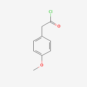 Chemical structure of 4-Methoxyphenylacetyl chloride