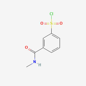 Chemical structure of 3-[(Methylamino)carbonyl]benzenesulfonyl chloride
