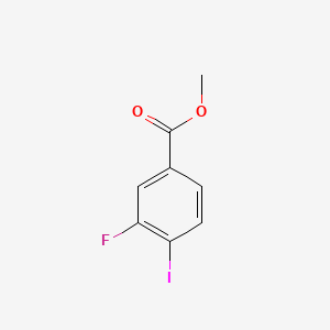 Chemical structure of Methyl 3-fluoro-4-iodobenzoate