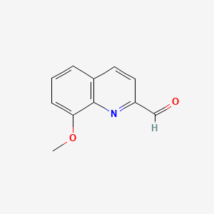 Chemical structure of 8-Methoxyquinoline-2-carbaldehyde