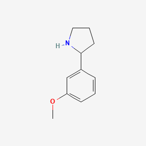 Chemical structure of 2-(3-Methoxyphenyl)pyrrolidine