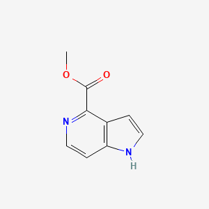 Chemical structure of Methyl 1H-pyrrolo[3,2-c]pyridine-4-carboxylate