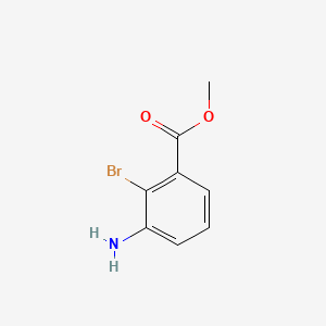 Chemical structure of Methyl 3-amino-2-bromobenzoate