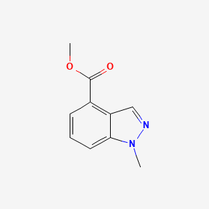 Chemical structure of 1-Methyl-1H-indazole-4-carboxylic acid methyl ester