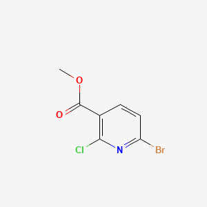 Chemical structure of Methyl 6-bromo-2-chloronicotinate