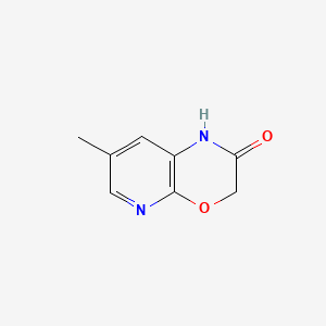 Chemical structure of 7-Methyl-1H-pyrido[2,3-b][1,4]oxazin-2(3H)-one
