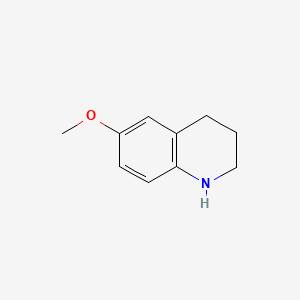 Chemical structure of 6-Methoxy-1,2,3,4-tetrahydroquinoline
