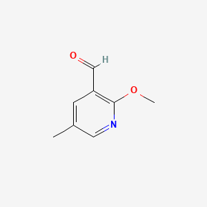 Chemical structure of 2-Methoxy-5-methylnicotinaldehyde