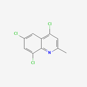 Chemical structure of 2-Methyl-4,6,8-trichloroquinoline