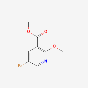 Chemical structure of Methyl 5-bromo-2-methoxynicotinate