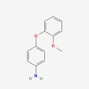 Chemical structure of 4-(2-Methoxyphenoxy)aniline