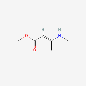Chemical structure of Methyl 3-(methylamino)-2-butenoate
