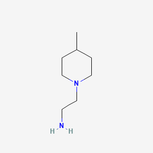 Chemical structure of 2-(4-Methyl-1-piperidinyl)ethanamine