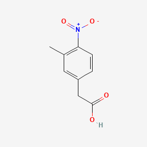 Chemical structure of 2-(3-Methyl-4-nitrophenyl)acetic acid