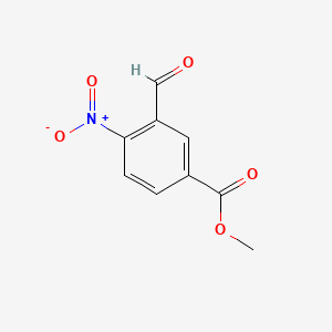 Chemical structure of Methyl 3-formyl-4-nitrobenzoate