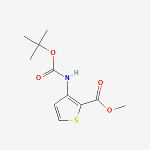 Chemical structure of Methyl 3-(Boc-amino)thiophene-2-carboxylate