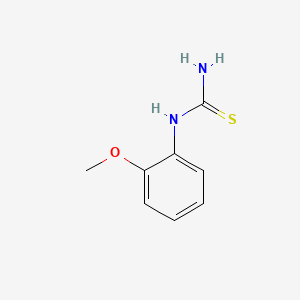 Chemical structure of 1-(2-Methoxyphenyl)-2-thiourea