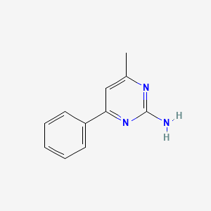 Chemical structure of 4-Methyl-6-phenylpyrimidin-2-amine