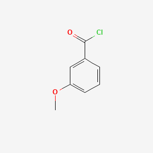 Chemical structure of 3-Methoxybenzoyl chloride
