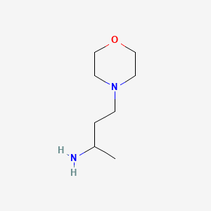 Chemical structure of (1-Methyl-3-morpholin-4-ylpropyl)amine