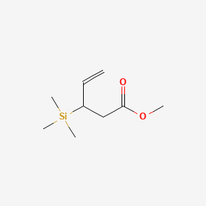 Chemical structure of Methyl 3-(trimethylsilyl)-4-pentenoate