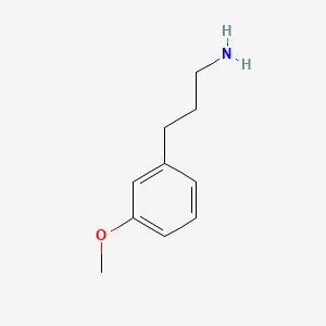 Chemical structure of 3-(3-Methoxyphenyl)-1-propanamine