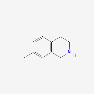 Chemical structure of 7-Methyl-1,2,3,4-tetrahydroisoquinoline hydrochloride