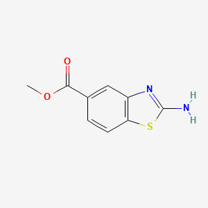 Chemical structure of Methyl 2-aminobenzo[d]thiazole-5-carboxylate