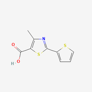 Chemical structure of 4-Methyl-2-(2-thienyl)thiazole-5-carboxylic acid