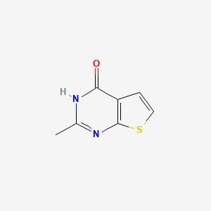 Chemical structure of 2-Methyl-3,4-dihydro-4-oxothieno[2,3-d]pyrimidine