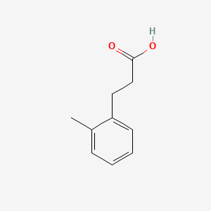 Chemical structure of 2-Methylhydrocinnamic acid