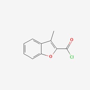 Chemical structure of 3-Methylbenzofuran-2-carbonyl chloride