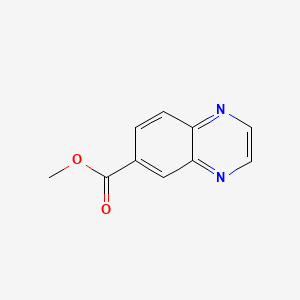 Chemical structure of Methyl 6-quinoxalinecarboxylate