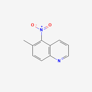 Chemical structure of 6-Methyl-5-nitroquinoline