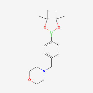 Chemical structure of 4-(4-Morpholinomethyl)phenylboronic acid pinacol ester