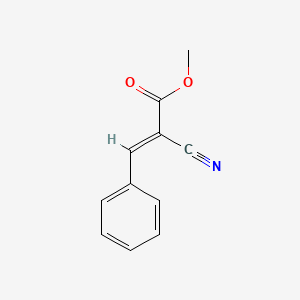 Chemical structure of METHYL ALPHA-CYANOCINNAMATE